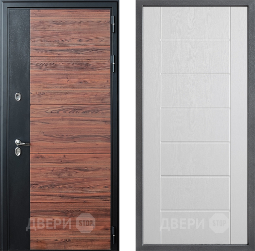 Дверь Дверной континент ДК-15 Красное Дерево ТЕРМО ФЛ-Лайн Белое дерево в Ногинск