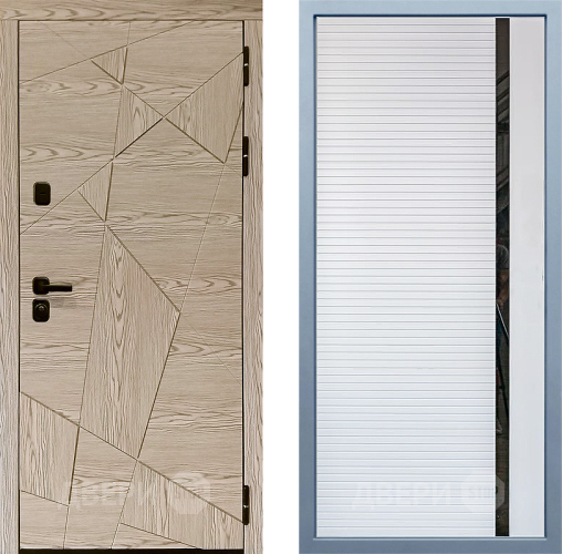 Входная металлическая Дверь Дива МД-97/1 МХ-45 Белый матовый в Ногинск