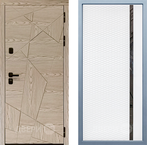 Входная металлическая Дверь Дива МД-97/1 МХ-47 Белый матовый в Ногинск