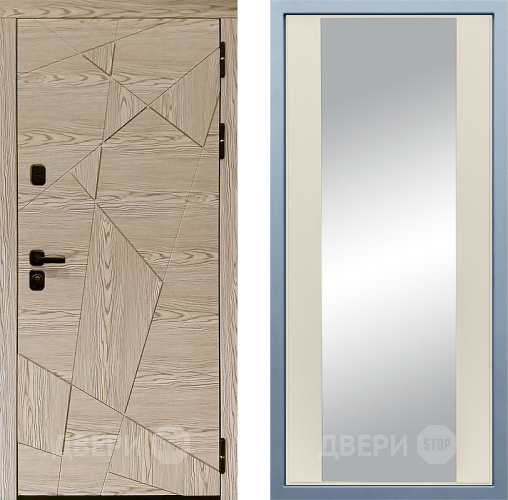 Входная металлическая Дверь Дива МД-97/1 Д-15 Зеркало Шампань в Ногинск