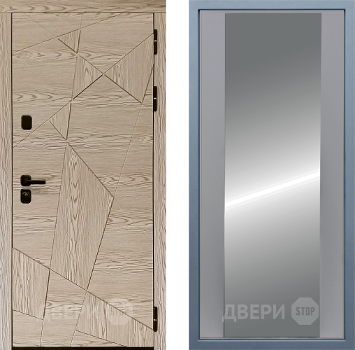 Входная металлическая Дверь Дива МД-97/1 Д-15 Зеркало Силк Маус в Ногинск