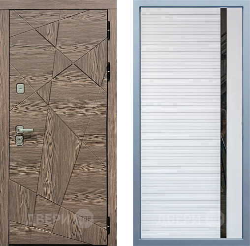 Входная металлическая Дверь Дива МД-97/2 МХ-45 Белый матовый в Ногинск