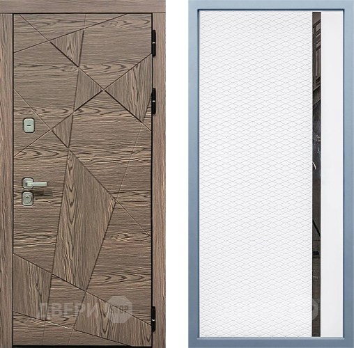 Входная металлическая Дверь Дива МД-97/2 МХ-47 Белый матовый в Ногинск