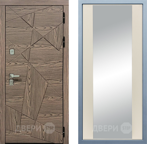 Входная металлическая Дверь Дива МД-97/2 Д-15 Зеркало Шампань в Ногинск