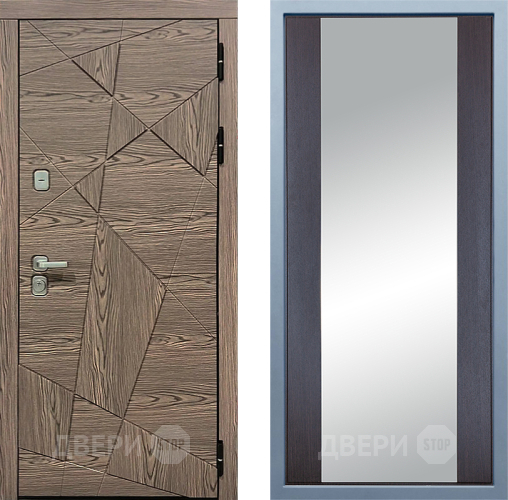 Входная металлическая Дверь Дива МД-97/2 Д-15 Зеркало Венге в Ногинск