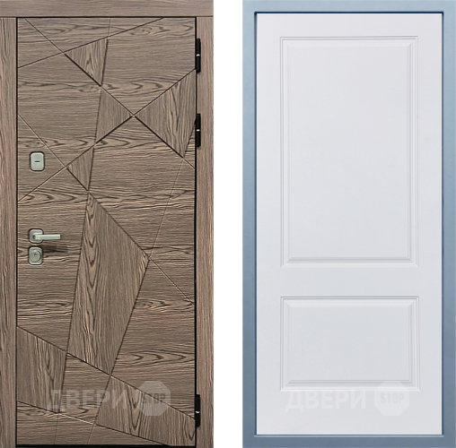 Входная металлическая Дверь Дива МД-97/2 Д-7 Белый в Ногинск