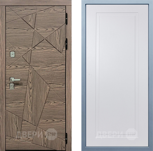 Входная металлическая Дверь Дива МД-97/2 Н-10 Белый в Ногинск