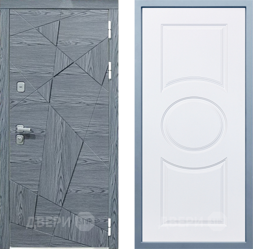 Входная металлическая Дверь Дива МД-97/3 Д-8 Белый в Ногинск