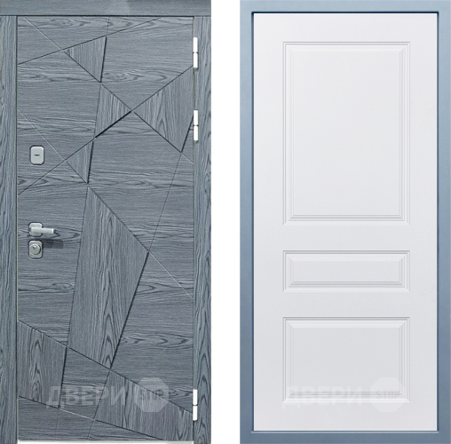 Входная металлическая Дверь Дива МД-97/3 Д-13 Белый в Ногинск