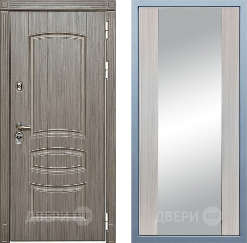 Дверь Дива МД-42 Д-15 Зеркало Сандал белый в Ногинск