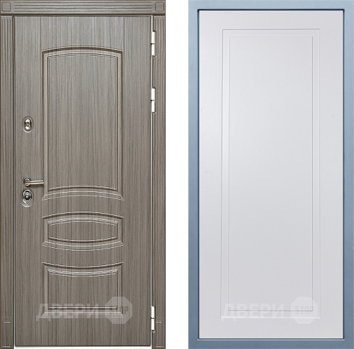 Входная металлическая Дверь Дива МД-42 Н-10 Белый в Ногинск