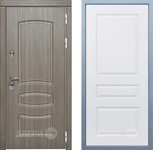 Входная металлическая Дверь Дива МД-42 Д-13 Белый в Ногинск