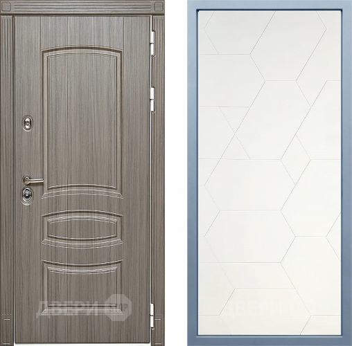 Входная металлическая Дверь Дива МД-42 М-16 Белый в Ногинск