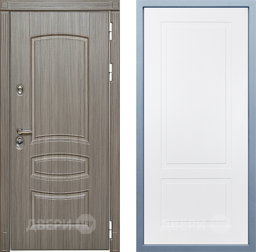 Входная металлическая Дверь Дива МД-42 Н-7 Белый в Ногинск