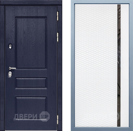 Входная металлическая Дверь Дива МД-45 МХ-47 Белый матовый в Ногинск