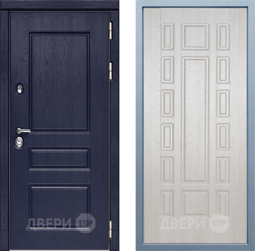 Входная металлическая Дверь Дива МД-45 М-2 Дуб филадельфия крем в Ногинск