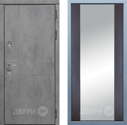 Входная металлическая Дверь Дива МД-48 Д-15 Зеркало Венге в Ногинск