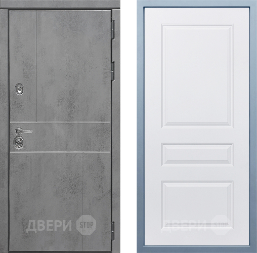 Входная металлическая Дверь Дива МД-48 Д-13 Белый в Ногинск