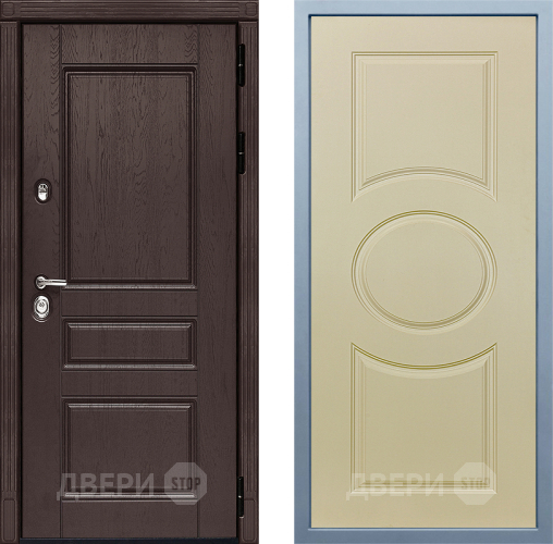 Входная металлическая Дверь Дива МД-90 Д-8 Шампань в Ногинск