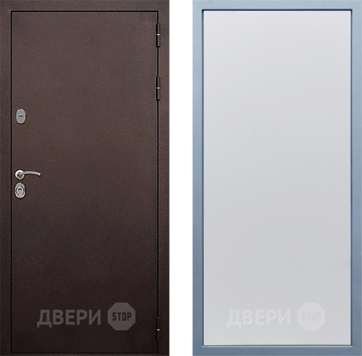 Входная металлическая Дверь Дива МД-40 Медь Н-1 Белый в Ногинск