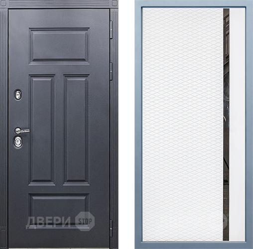 Входная металлическая Дверь Дива МХ-29 STR МХ-47 Белый матовый в Ногинск