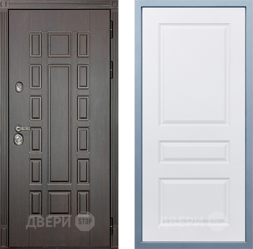 Входная металлическая Дверь Дива МХ-53 STR Д-13 Белый в Ногинск