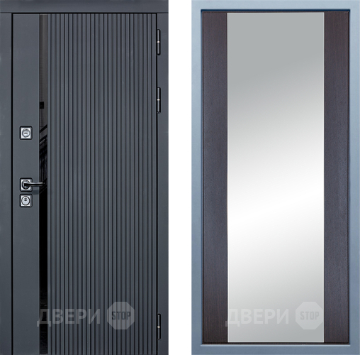 Входная металлическая Дверь Дива МХ-46 STR Д-15 Зеркало Венге в Ногинск