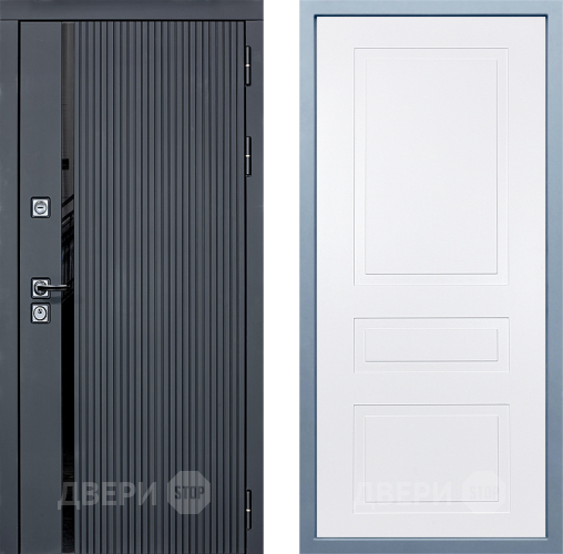 Входная металлическая Дверь Дива МХ-46 STR Н-13 Белый в Ногинск