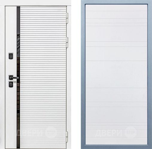 Входная металлическая Дверь Дива МХ-45 Белая STR Д-5 Белый в Ногинск