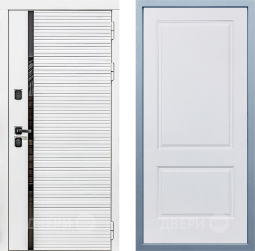 Входная металлическая Дверь Дива МХ-45 Белая STR Д-7 Белый в Ногинск