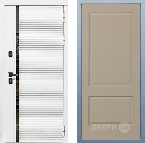 Входная металлическая Дверь Дива МХ-45 Белая STR Д-7 Шампань в Ногинск