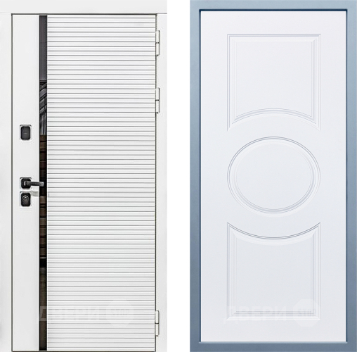 Входная металлическая Дверь Дива МХ-45 Белая STR Д-8 Белый в Ногинск