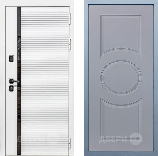 Входная металлическая Дверь Дива МХ-45 Белая STR Д-8 Силк Маус в Ногинск