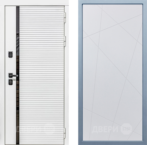 Входная металлическая Дверь Дива МХ-45 Белая STR Д-11 Белый в Ногинск