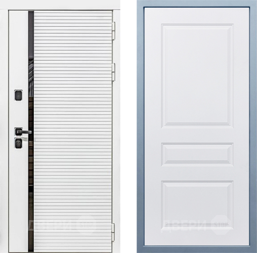 Входная металлическая Дверь Дива МХ-45 Белая STR Д-13 Белый в Ногинск