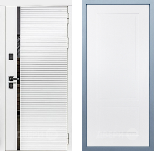 Входная металлическая Дверь Дива МХ-45 Белая STR Н-7 Белый в Ногинск