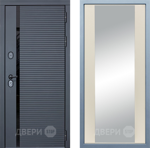 Входная металлическая Дверь Дива МХ-45 STR Д-15 Зеркало Шампань в Ногинск