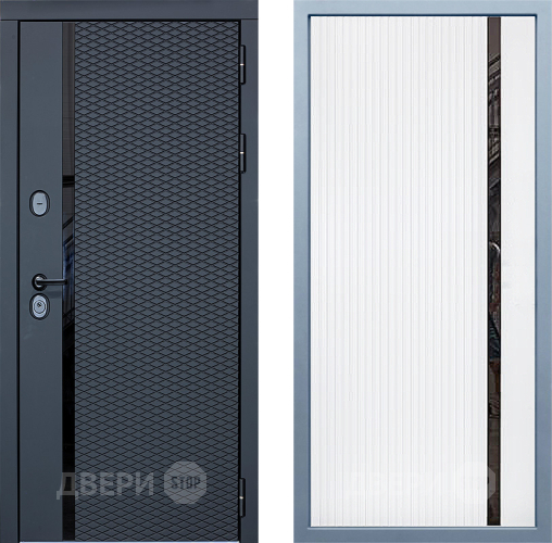 Входная металлическая Дверь Дива МХ-47 STR МХ-46 Белый матовый в Ногинск