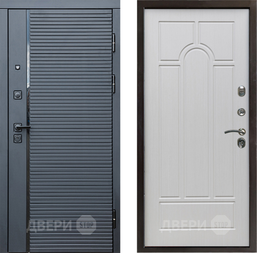 Дверь Престиж Черная Линия Арка Лиственница белая в Ногинск