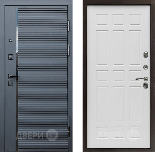 Дверь Престиж Черная Линия Спарта Белое дерево в Ногинск