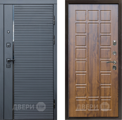 Входная металлическая Дверь Престиж Черная Линия Престиж Дуб в Ногинск