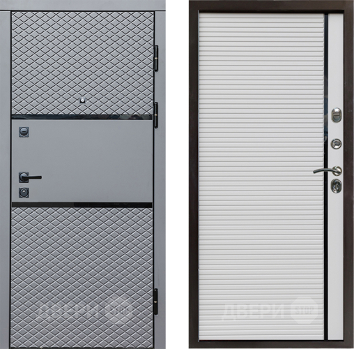 Входная металлическая Дверь Престиж Ромб Porte Белый в Ногинск