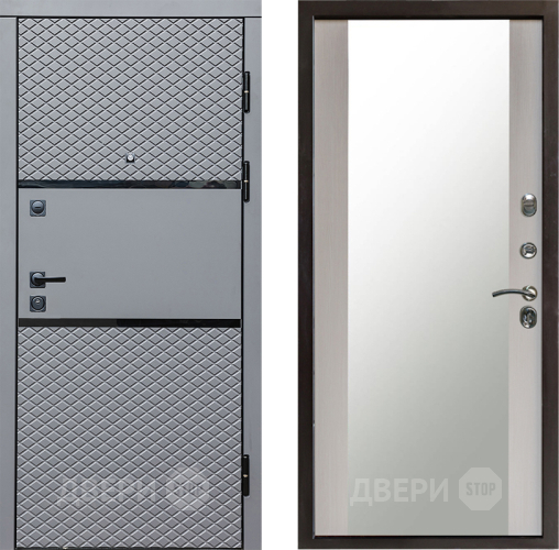 Дверь Престиж Ромб Зеркало Лиственница белая в Ногинск