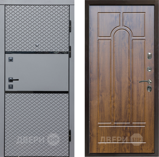Входная металлическая Дверь Престиж Ромб Арка Дуб в Ногинск
