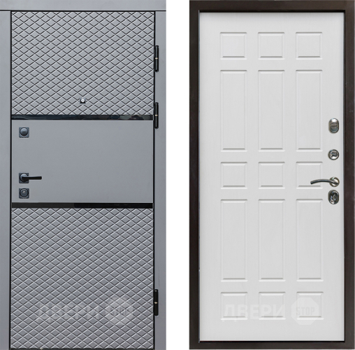 Входная металлическая Дверь Престиж Ромб Спарта Белое дерево в Ногинск