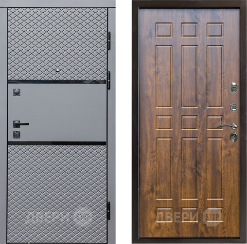 Входная металлическая Дверь Престиж Ромб Спарта Дуб в Ногинск