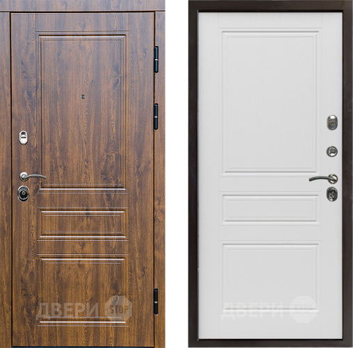 Входная металлическая Дверь Престиж Классика Дуб Классика Лиственница белая в Ногинск