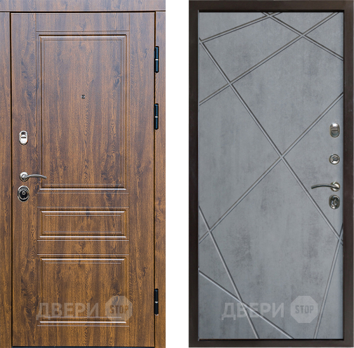 Дверь Престиж Классика Дуб Лучи Бетон темный в Ногинск