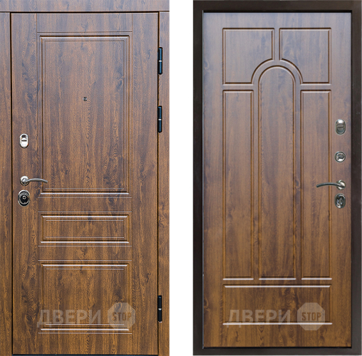 Входная металлическая Дверь Престиж Классика Дуб Арка Дуб в Ногинск