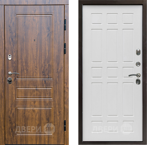 Входная металлическая Дверь Престиж Классика Дуб Спарта Белое дерево в Ногинск